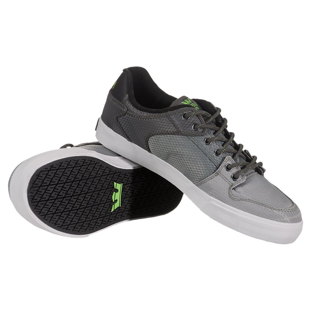 Baskets Basses Supra Vaider Low Grise Grey/White Homme | BFD-26419130